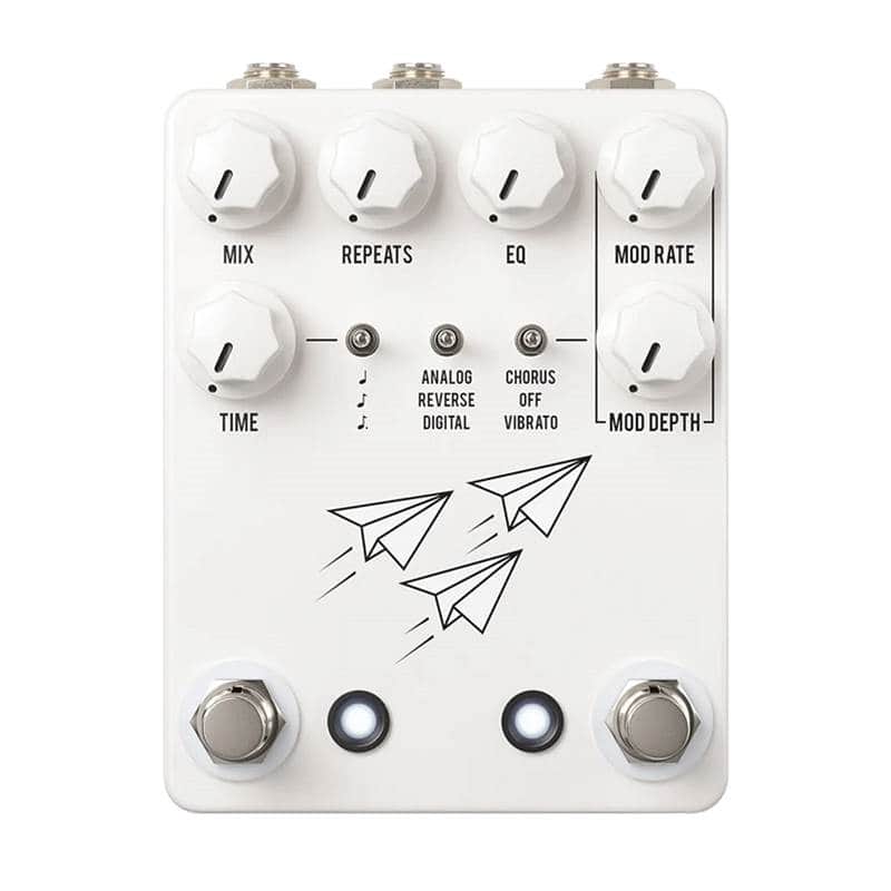 JHS Pedals Flight Delay - Multi-mode Delay Effect Pedal with Modulation and Expression (White) image 1