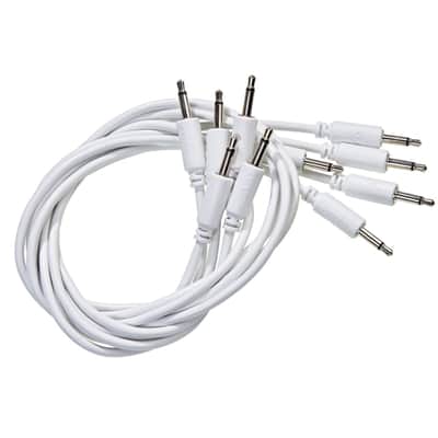 Black Market Modular Eurorack Patch Cables (100cm - White - 5 Pack) image 2