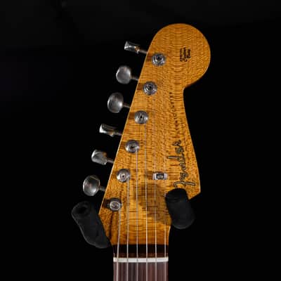 2023 Fender Custom Shop Limited Edition Roasted Pine Stratocaster DLX Closet Classic - Chocolate 3-Color Sunburst image 6