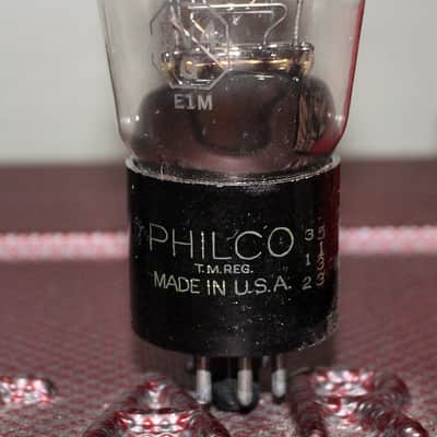 SYLVANIA 5V4G GZ32 ST BOTTLE BLACK PLATE D GETTER VINTAGE 1951 FOR PHILCO image 1