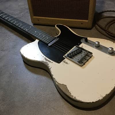 USA Relic Tele Style Electric Guitar Road Worn White by Nate's Relic Guitars image 8