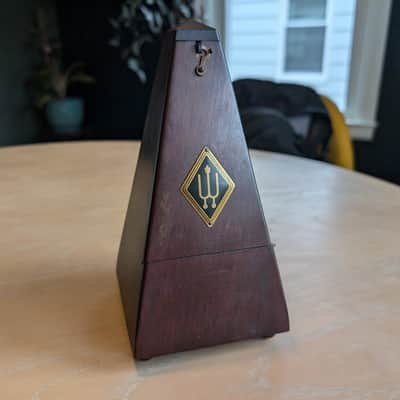 Vintage Wittner Wooden Pyramid Metronome Made in Germany 1968 - Mahogany 1960s image 1