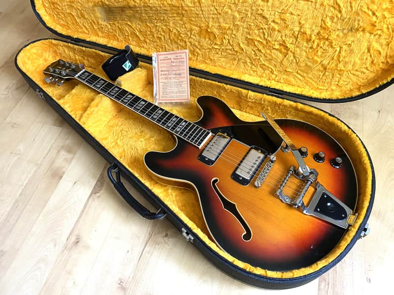 1974 Framus Billy Lorento Semi-acoustic guitar w/HSC and original warranty card - very rare! image 1