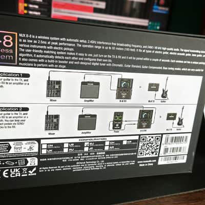 NuX B8 Wireless Instrument System 2024 - Present - Black image 2