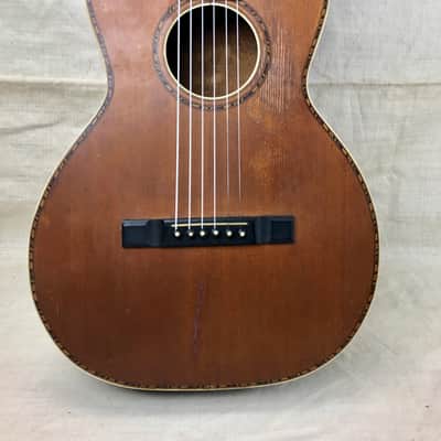 Vintage 1930's Lyon & Healy or Regal Supertone  Acoustic Parlor Guitar Needs TLC & Repair image 3