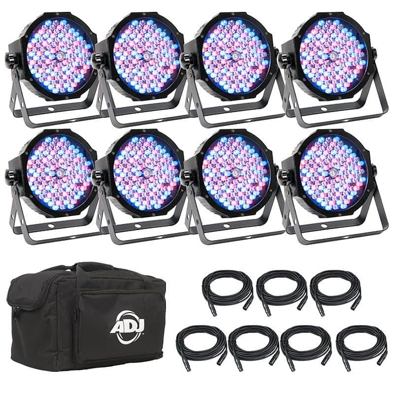 American DJ Mega Flat Pak Plus 8 LED Light System image 1