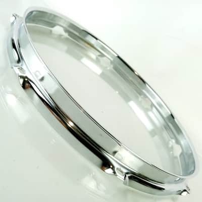 Pearl 12" 8Lug Super Hoop 2.3mm Chrome-Steel Tom Drum Batter Rim Vintage Masters image 3