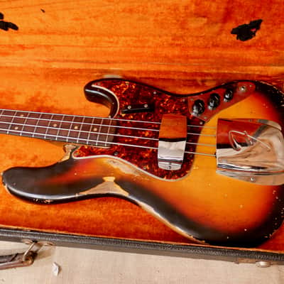 Fender Jazz Bass 1964 - Sunburst image 17