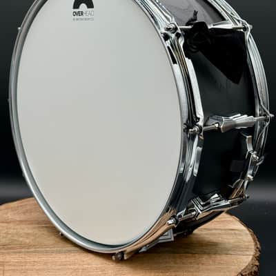 British Drum Company Raven 14x6" Birch / Ash 10-Lug Snare Drum - Black Ash Satin. Free Shipping image 10