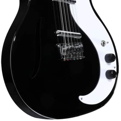Danelectro D59V12 '59 VINTAGE 12 String Electric Guitar Black image 3