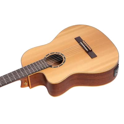 Ortega Family Series Pro Solid Top Acoustic-Electric Nylon Classical Guitar w/ Bag image 8