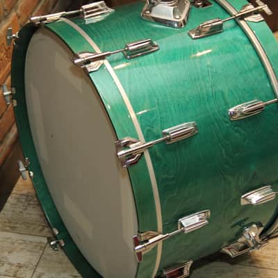 RARE Tama Superstar 70-80s  Aquamarine bass drum 24x14 image 7