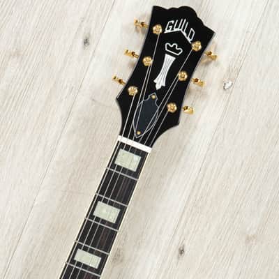 Guild M-75 Aristocrat Hollowbody Guitar, Ebony Fretboard, Antique Sunburst image 9