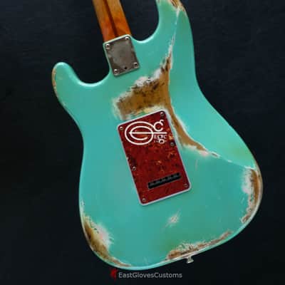 Fender American Stratocaster 40th Anniversary Seafoam Green Made in USA Heavy Aged Relic image 7