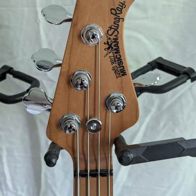 Ernie Ball Music Man StingRay Special 4 H 2024 Hot Honey Roasted Maple Neck Mono Case image 8
