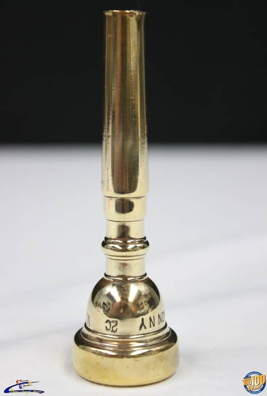 Vintage '60s Vincent Bach Corp 2C Trumpet Mouthpiece, Gold-Plated