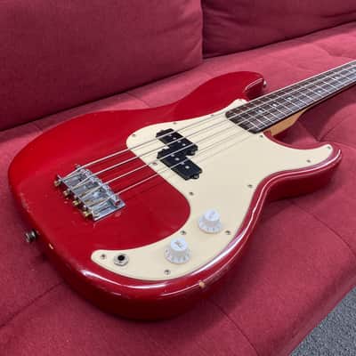 Squier by Fender 50th Anniversary P-Bass 1996 - Torino Red image 3