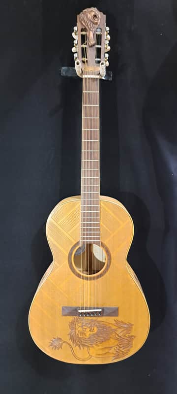 Blueberry NEW IN STOCK Handmade Acoustic Guitar Parlor Sized Guitar image 1