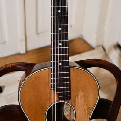 Video Sample - Antique German Romantic Guitar – Player-ready, 1930s, All Solid-Wood, Great Condition and Sound image 5