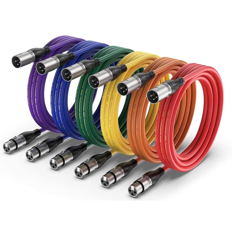 2025 NUOSIYA Xlr Cable 3M 6 Colors Balanced Xlr Microphone Cab...
