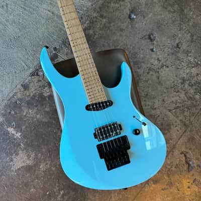 Balaguer Diablo Retro 27-Fret - Select Series - Gloss Cerulean Blue (Floyd Rose) image 1