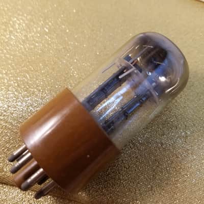 Raytheon Matched Pair (2) JAN-JRP-6SN7WGT tNOS AT1000 TESTED Vacuum Tubes military brown base dual triode 1956-1959 image 15