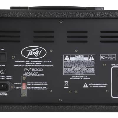 Peavey PV5300 5-Channel Powered Mixer 2010s - Black image 2