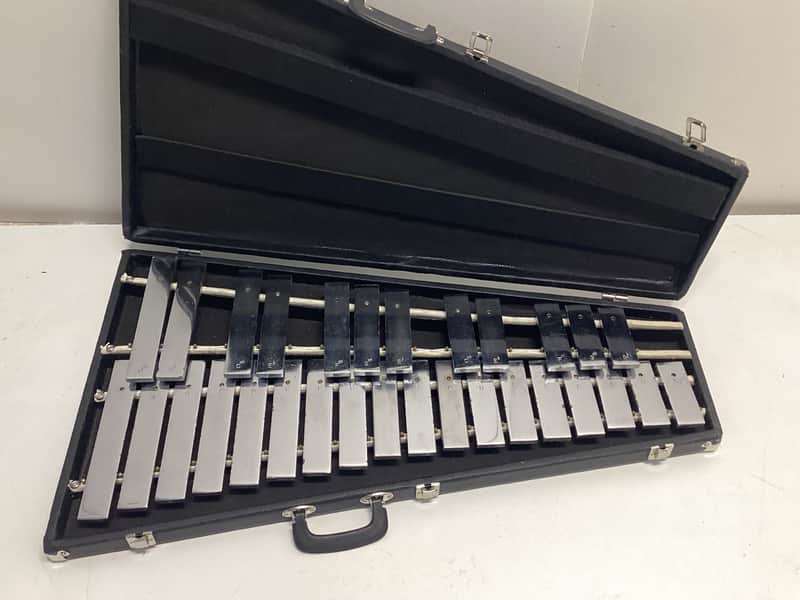 Jenco 1 1/2” Wide Bar Glockenspiel 2.5 Octaves in Case G-C image 1