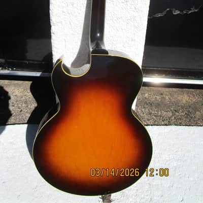 Gibson L-4C Archtop Guitar, 1958, Sunburst Finish, Original Brown Case image 10
