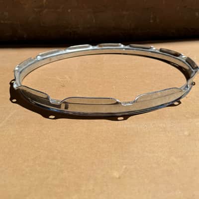 Unbranded 14.5" 12-Lug Triple-Flanged Drum Hoop Rim Chrome Steel - Used image 7