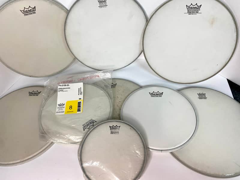 Remo Practice Pad Replacement Heads (x9) - White image 1