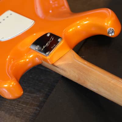 Lefty! 2019 D'Pergo Aged Vintage Classic Limited Brazillian Electric Guitar Orange + HSC image 20
