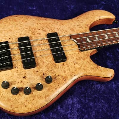 Drake Custom Short Scale 4 Bass Guitar, Natural Oil image 4