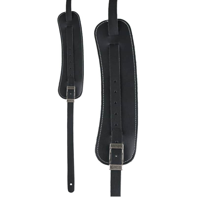 Vintage Perri's Vintage Suede & Leather Guitar Strap ~ Bla...