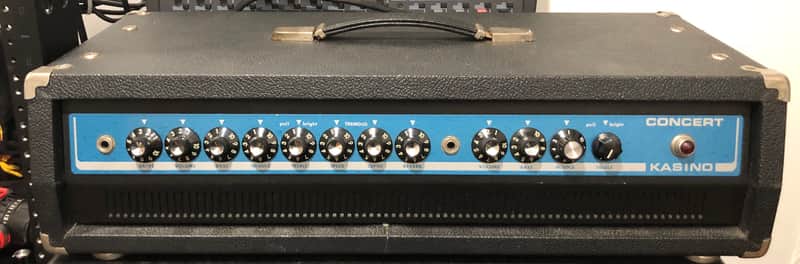 Listing Update: Kustom Kasino Concert Guitar/Bass Amplifier Head Black and Blue image 1