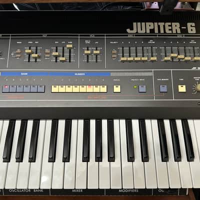 Roland Jupiter 6 61-Key Synthesizer 1983 - 1985 - Black image 3