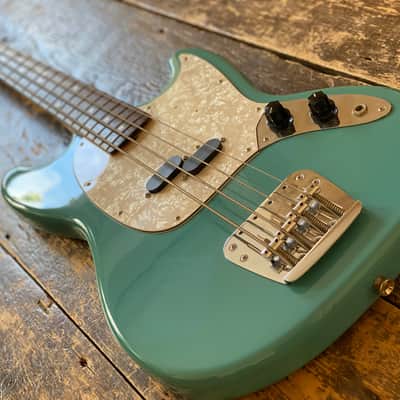 Fender Japan Rare 2002 Mustang Bass CIJ California Blue Finish image 5