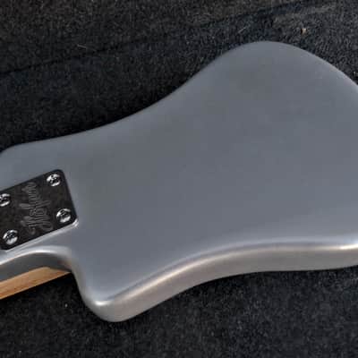 Hofner CT Series HCT-SH-SS-O Shorty Travel/Mini Electric Guitar Metallic SILVER Sparkle image 7