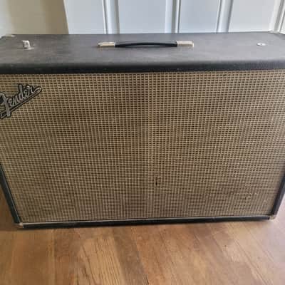 Vintage Fender Bandmaster Piggyback 2x12 Speaker Cabinet 32" w/ Original Fender Speakers & Tilt-Back Legs image 2