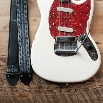 Vintage Blue 60s/70s Hippie Guitar Strap / Handmade in the UK / Case Candy image 5