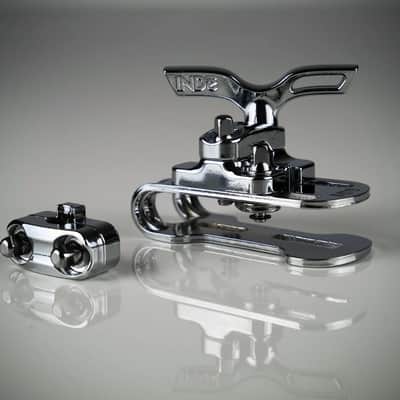 INDe BR2 Suspension Bracket with Wingnut - Brass Plated image 2