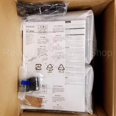 Denon SC-M40 Black Bookshelf Speakers, New in Open Box, RCD-M40 image 7