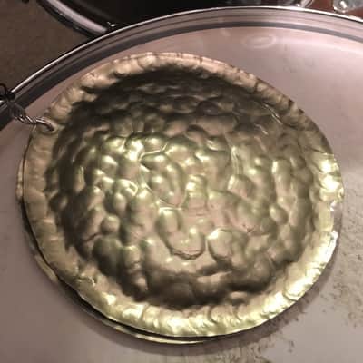 Upcycled Percussion - "Rattle Snake" + Trash Medallion - Cymbal Effects Stack image 5