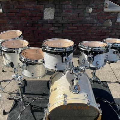 Tama Starclassic Birch 2000s 8 Pieces - White Silk image 2