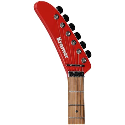 Kramer 84 HH FR Electric Guitar, Left-Handed, Maple Fingerboard (with Gig Bag), Radiant Red image 7