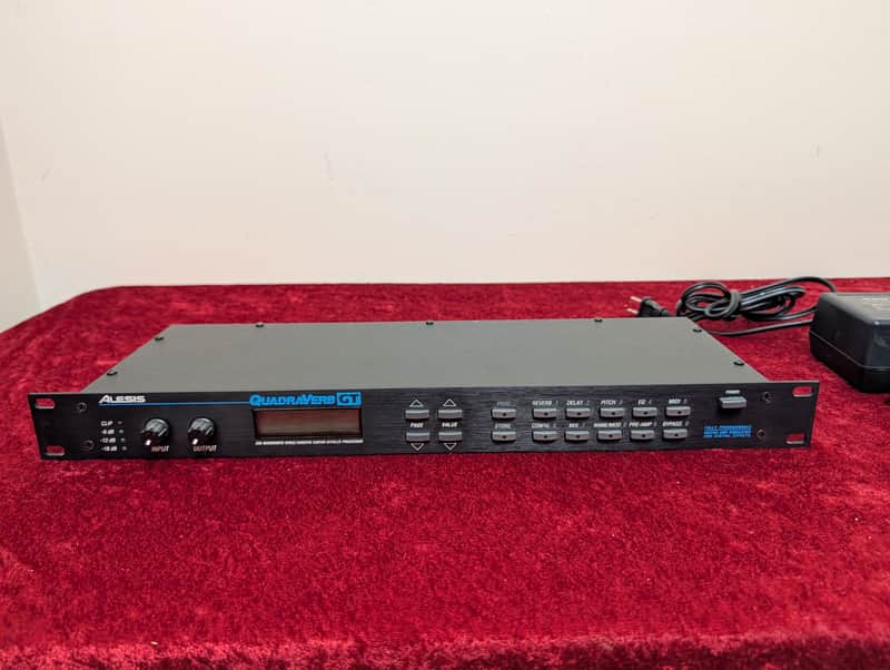 Alesis QuadraVerb GT 20k Bandwidth Simultaneous Guitar Effects Processor 1990s - Black Multi Effect Rack image 1