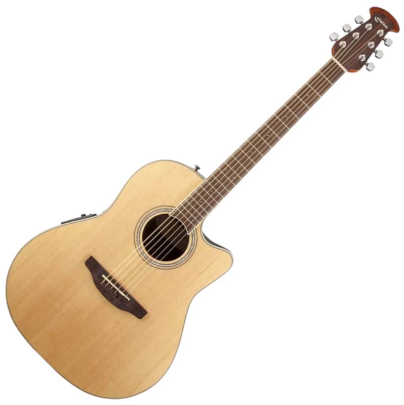 Ovation CS24C-4 Celebrity Traditional Mid-Depth Cutaway Lyrachord Body Solid Cedar Top 6-String Nylon Classical Acoustic-Electric Guitar w/Hard Case image 1
