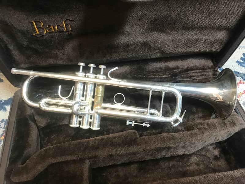 Bach Stradivarius Professional Model Bb Trumpet - Silver-Plated image 1