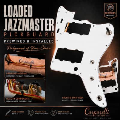 Carparelli Loaded Jazzmaster® Pickguard Wiring Kit – Prewired & Installed on Your Choice of Pickguard image 7