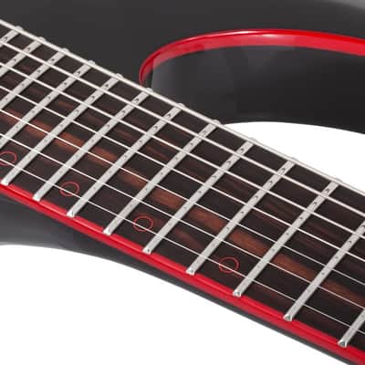 Schecter Sunset-7 Red Dawn Gloss Black image 13